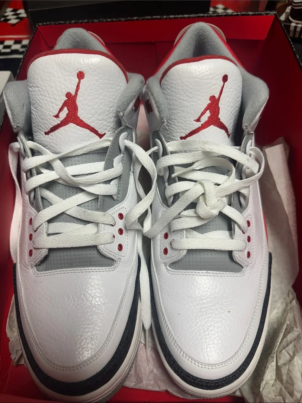 Air Jordan 3 Retro Red and White